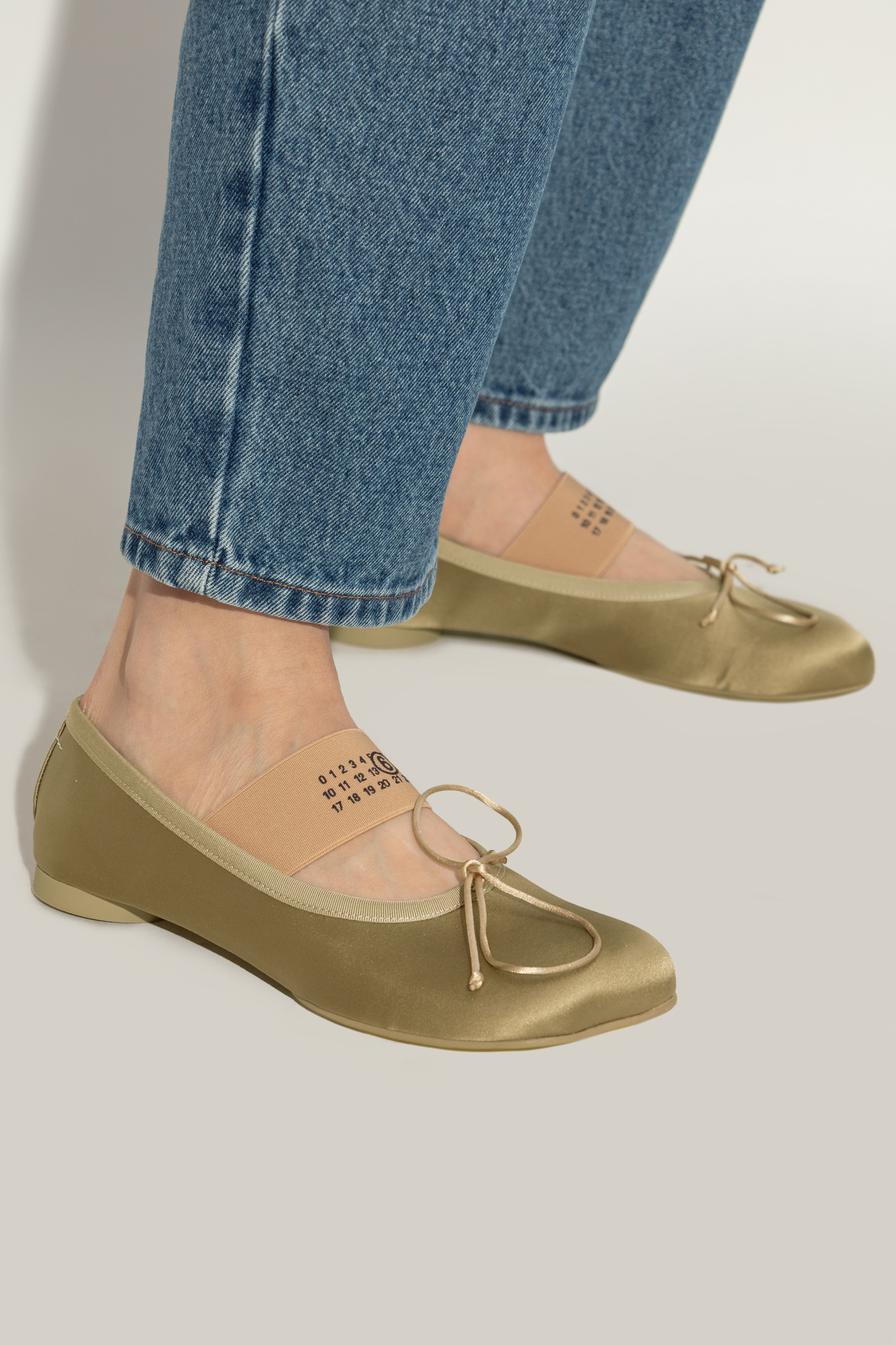 Green Ballet pumps with logo MM6 Maison Margiela - Vitkac GB Green Ballet pumps with logo MM6 Maison Margiela - Vitkac GB